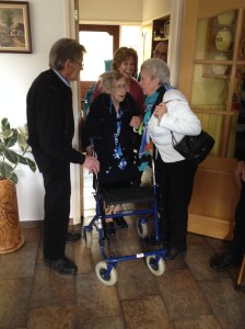 Ome Gerrit, tante Nel, Paulien en tante Mieke