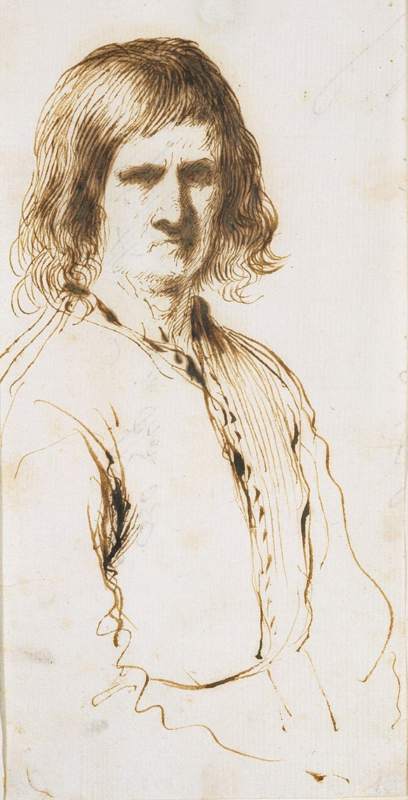 Portret van een morose man